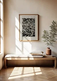 Abstract geometric shapes in muted gray and beige tones, Fernand Léger-2