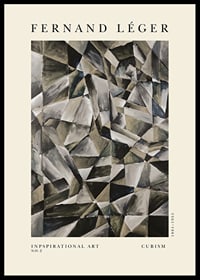 Abstract geometric shapes in muted gray and beige tones, Fernand Léger-0