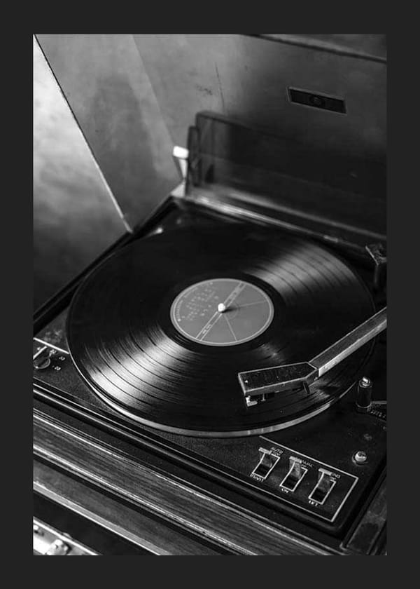 Poster Vintage LP Player