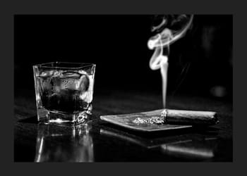 Poster Whiskey And Cigar