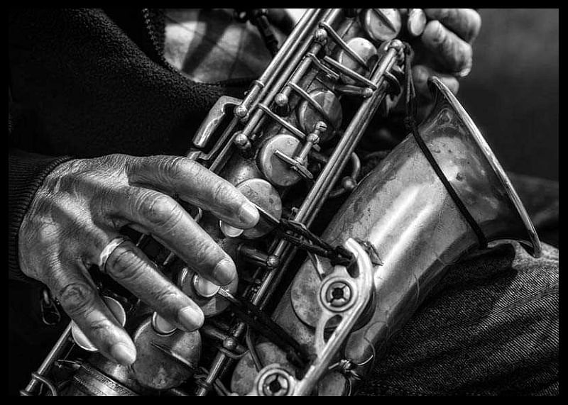 Playing The Saxophone-12