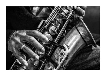 Poster Playing The Saxophone