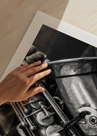 Black and white photo of hands playing a saxophone-9