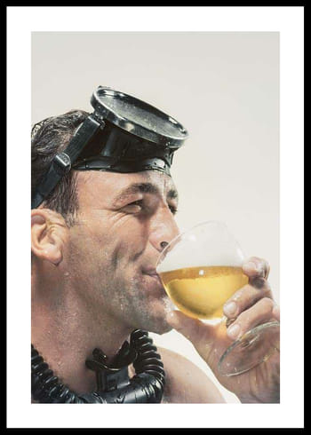 Poster Drinking Beer