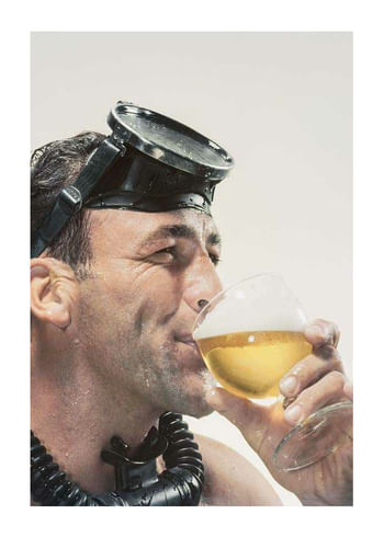 Affiche Drinking Beer