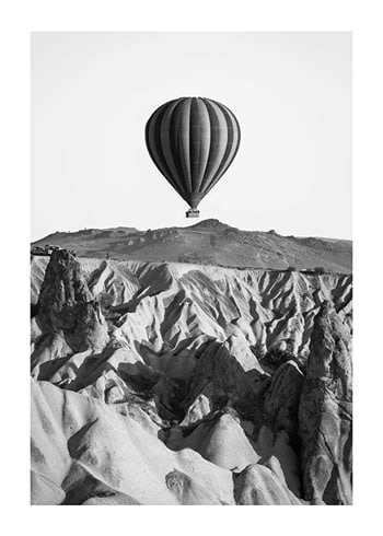 Poster Hot Air Balloon B&W