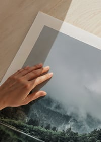 Photographic landscape with foggy mountains and calm lake-9