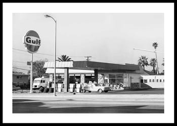 Poster Vintage Petrol Station