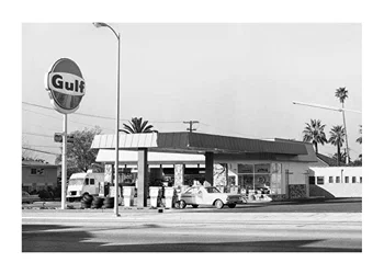 Poster Vintage Petrol Station