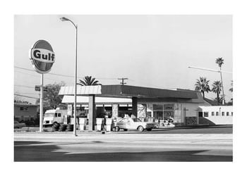 Poster Vintage Petrol Station