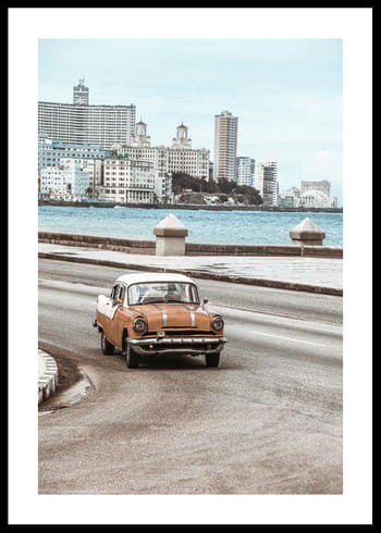 Poster Vintage American Car