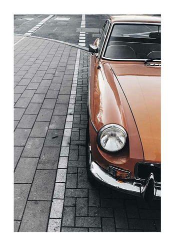 Poster Classic Car On Street