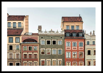 Poster Town Houses In Warsaw