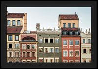 Colorful townhouses with decorated facades in Warsaw-4