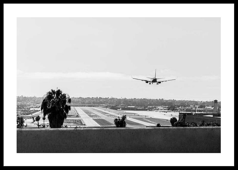 Airplane Over Runway-12