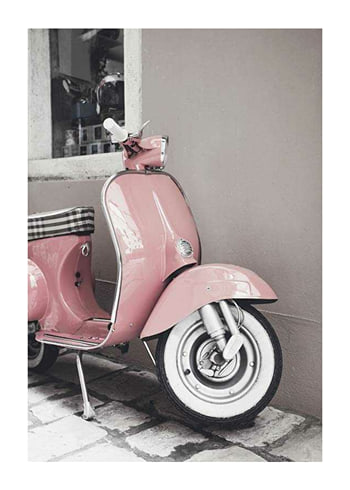 Poster Pink Old Vespa