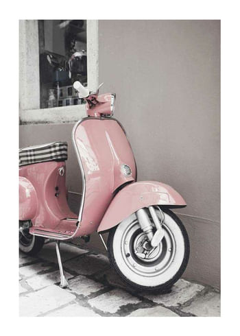 Poster Pink Old Vespa