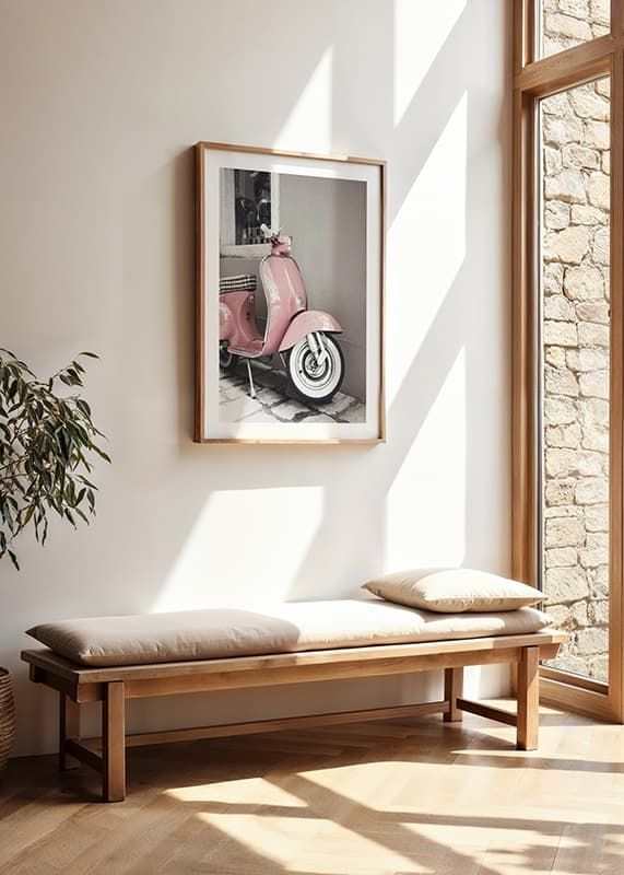 Pink Old Vespa-12