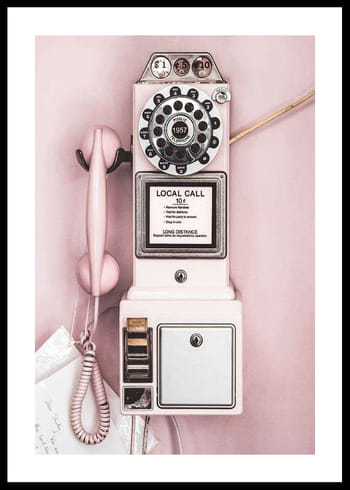 Plakat Vintage Pay Phone