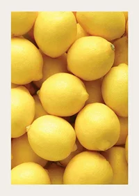 Close-up of yellow lemons in a dense pattern, photographic style-3