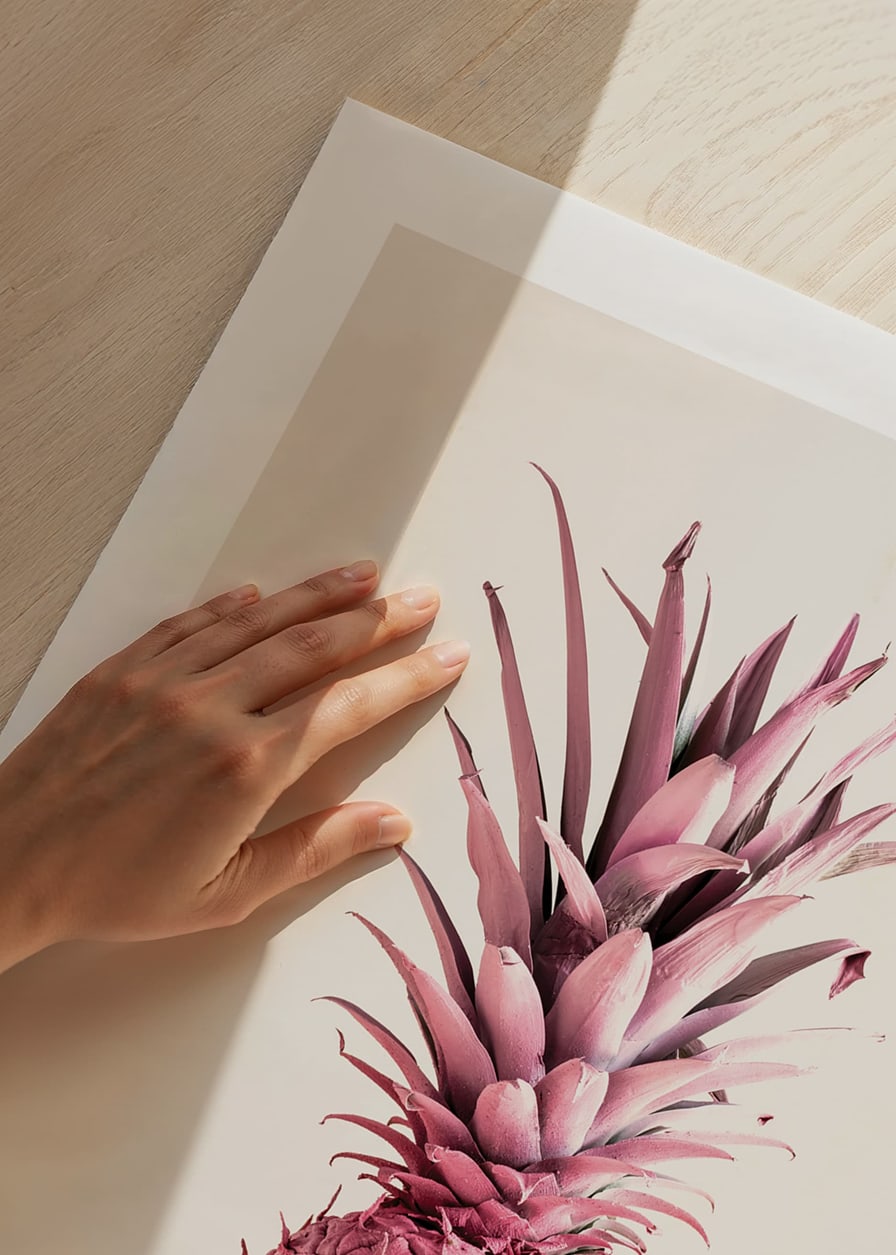 Foto van roze ananas tegen een heldere, effen achtergrond-12