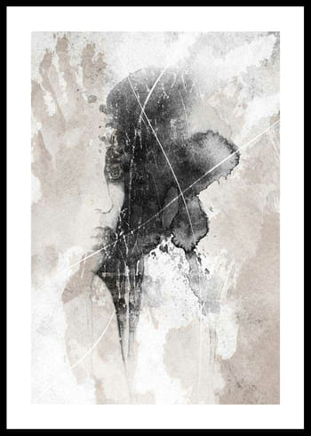 Poster Watercolor Lines No1