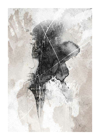 Affiche Watercolor Lines No1
