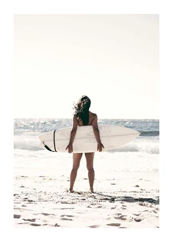 Poster Surfer On Beach