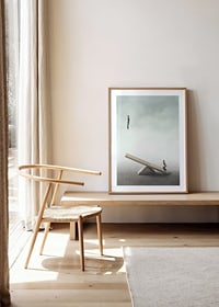 Surreal illustration with two men on a seesaw-8