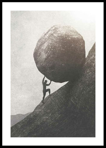 Poster Pushing Uphill