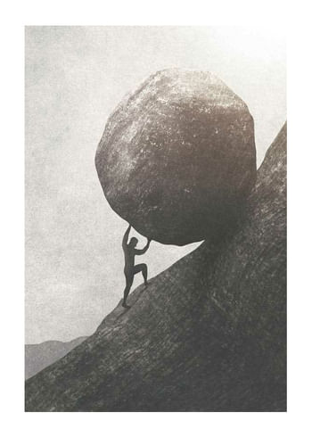 Poster Pushing Uphill