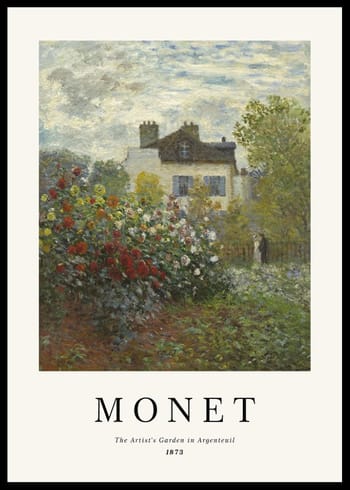 Juliste Monet Garden In Argenteuil
