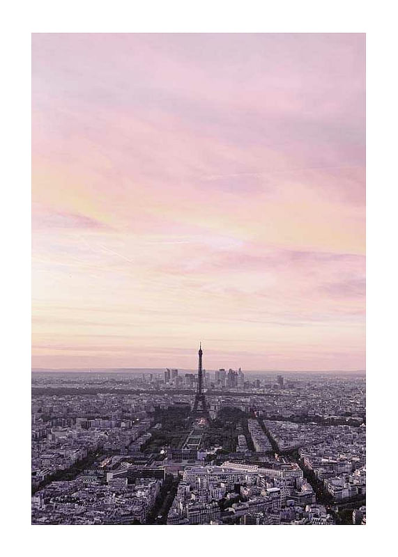 Plagát Paris During Sunset
