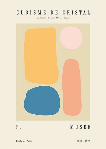 Poster Quatre Cubisme
