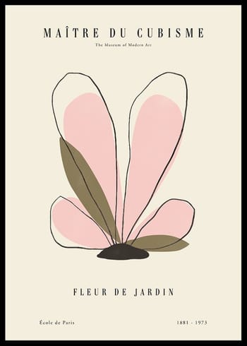 Poster Fleur Du Cubisme