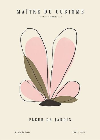 Poster Fleur Du Cubisme