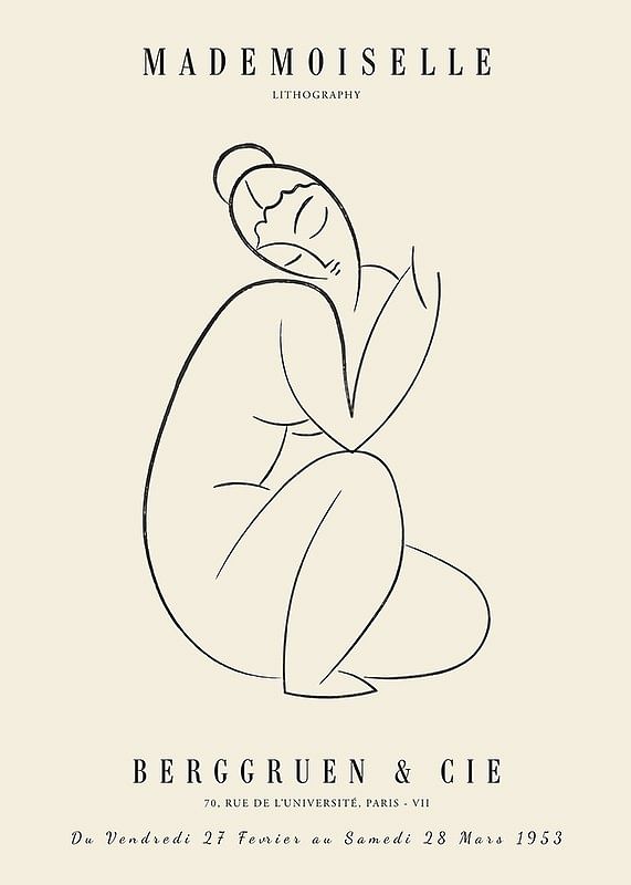 Poster Mademoiselle No2