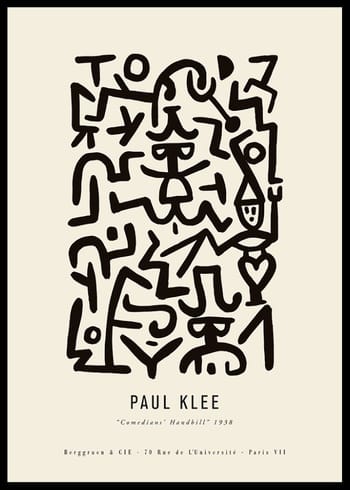 Affiche Paul Klee Comedians