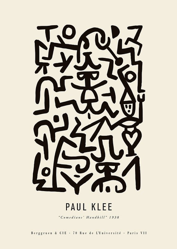 Poster Paul Klee Comedians