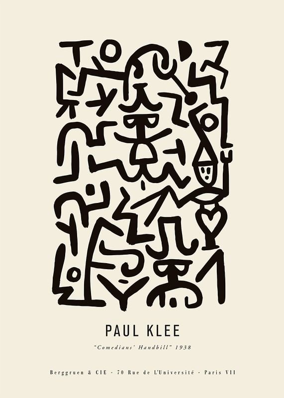 Plagát Paul Klee Comedians