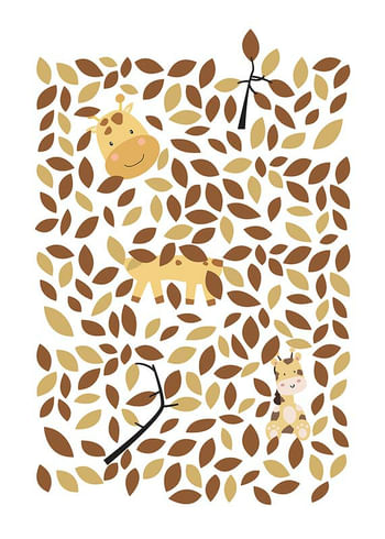 Affiche Hiding Giraffe No2