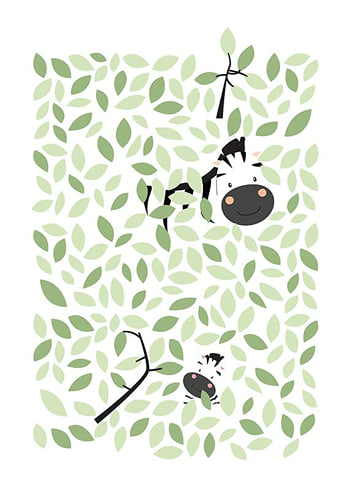 Poster Hiding Zebra
