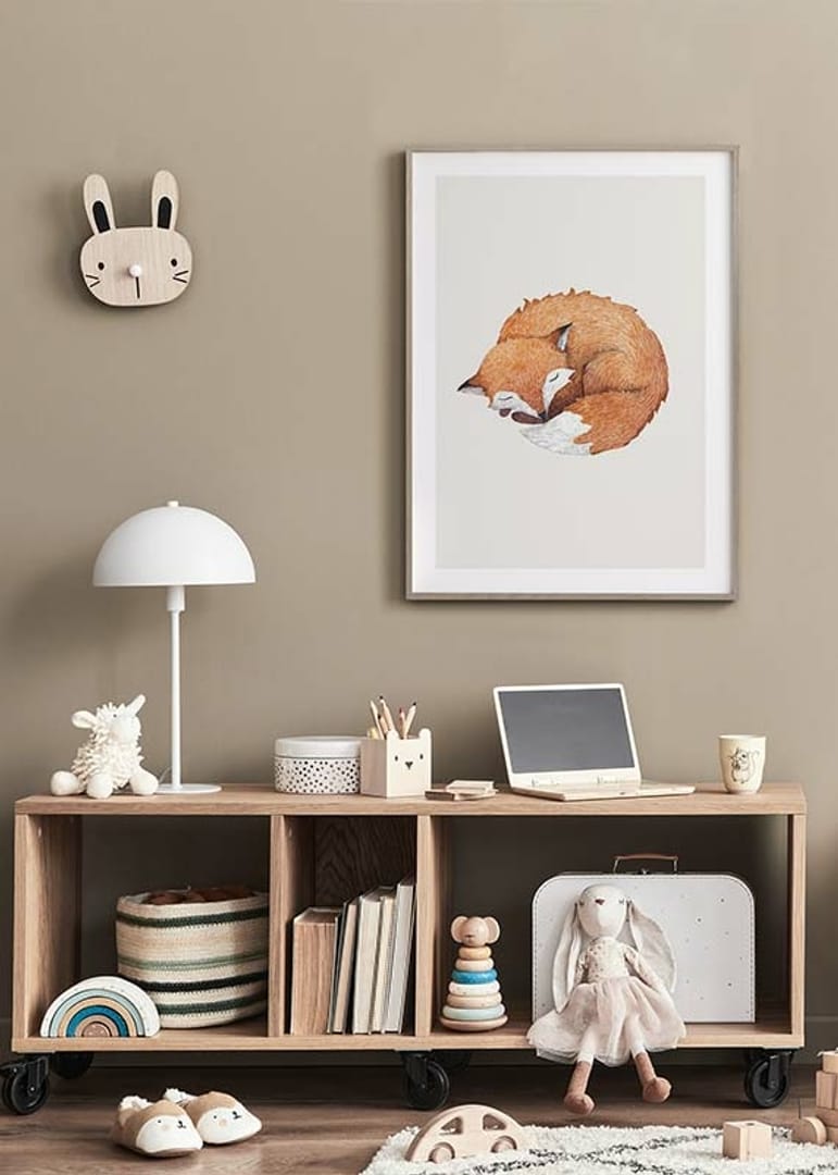 Sleeping Fox Poszter | Gyerekszoba | Gallerix.hu