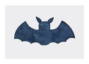 Juliste Watercolor Bat