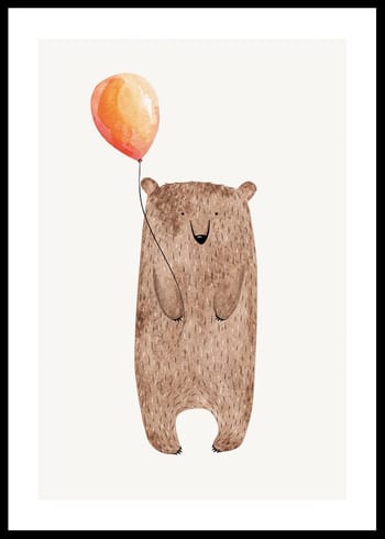Plakat Bear With Balloon