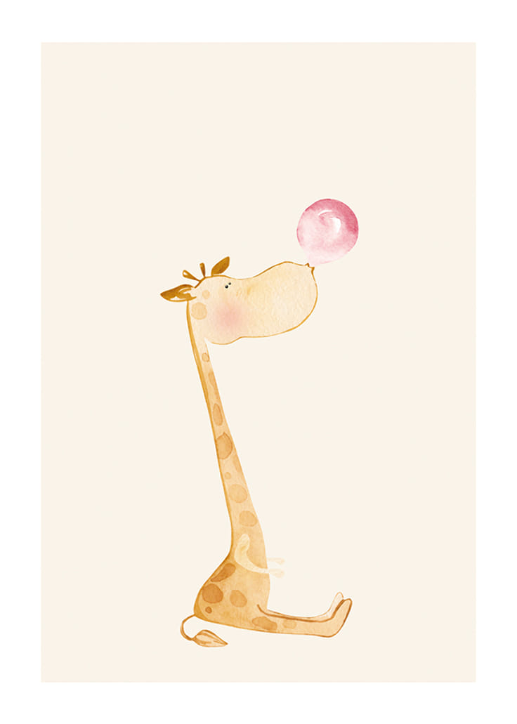 bubblegum-kids-giraffe-poster-kinderposter-gallerix-de