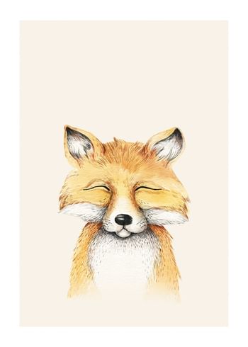 Póster Peekaboo Fox
