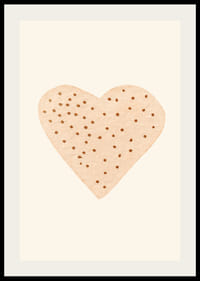 Illustrerat hjärta med bruna prickar på beige bakgrund-2