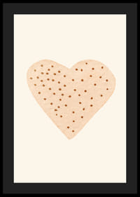 Illustrerat hjärta med bruna prickar på beige bakgrund-4