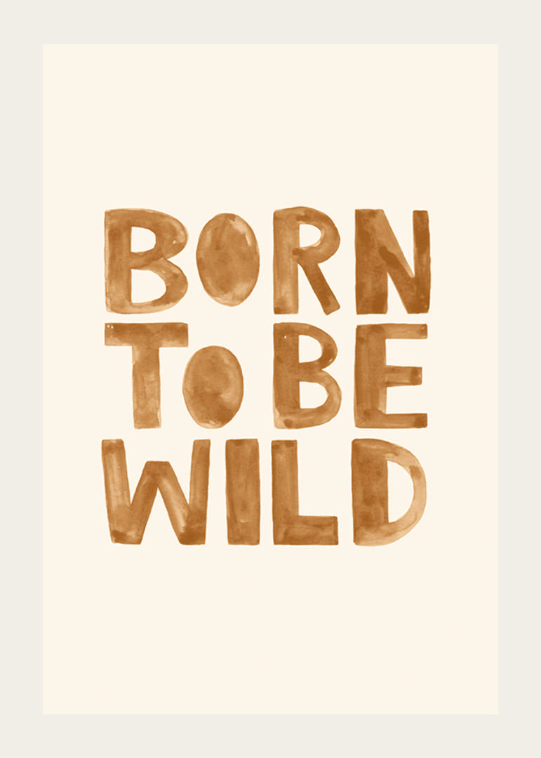 Hand-painted text in brown shades on a sand-colored background-12